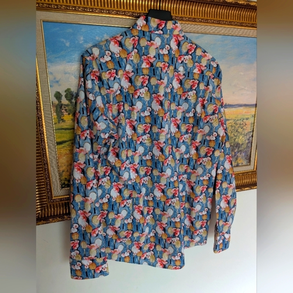 Eton Tennis Floral Pattern Shirt - Picture 4 of 4